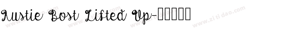 Austie Bost Lifted Up字体转换